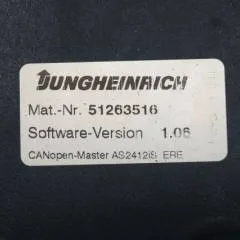 Jungheinrich 51226801 | Rij/hef/stuur regeling tbv ERE225 met klap platform AS2412IS index B software version 1.05 51263516  drive/lift/steering controller for ERE225 with foldable platform