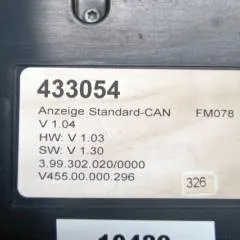 Still 433054 | Display 3.99 302 020/0000 v 455 00 000 296 v1,04 hw v1,03 sw v1,30 for FMX17 year 2007