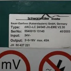 Jungheinrich 50427221 | Controller DACi-lc 24/045 24V/45A sn. 5540015 13140 for EME112