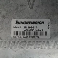 Jungheinrich 51168614 | Rij regeling Drive controller complete with internal charger AS2403iC index A Sw. 2,00 50090862 sn. SAOX00010772