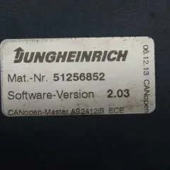 Jungheinrich 51226801 | Rij/hef/stuur regeling  drive/lift/steering controller AS2412 i S index A Sw 2,03 51256852 for ECE225 sn. S1AX00034013