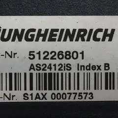 Jungheinrich 51226801 | Rij/hef/stuur regeling  drive/lift/steering controller AS2412 i S index B for ECD320L year 2016 sn. S1AX00077572