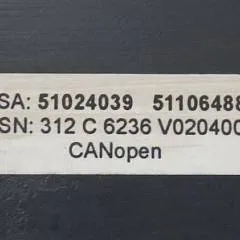 Jungheinrich 51106488 | Codekey Can Open V020400 sn. 312C6236