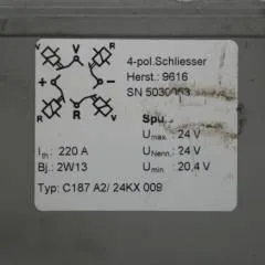 Jungheinrich 05030053 | Contactor 4 pins 24V 120A C187A2KX009