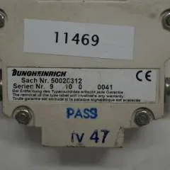 Jungheinrich 50020312 | Emergency disconnect switch EJD220 sn. 9 10 0 0041