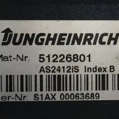Jungheinrich 51226801 | Rij/stuur regeling  drive/steering controller AS2412 i S index B for EZS350XL year 2015 sn. S1AX00063689