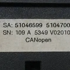 Jungheinrich 51046599 | Battery indicator 51047003 SN:109 A 5349 V020107 CANopen