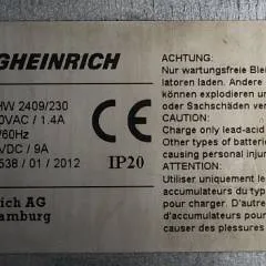 Jungheinrich 50461442 | Charger build-in  230Vac/1.4A 50/60Hz 24 VDC/9A sn. SIS38/01/2012 IP20 for EMC110