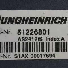 Jungheinrich 51226801 | Rij/hef/stuur regeling  drive/lift/steering controller AS2412 i S index A Sw 2,02 51256852 for ECE225XL year 2012 sn. S1AX00017694