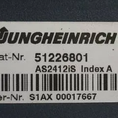 Jungheinrich 51226801 | Rij/hef/stuur regeling  drive/lift/steering controller AS2412 i S index A Sw 2,02 51256852 for ECE225XL year 2012 sn. S1AX00017667