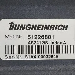 Jungheinrich 51226801 | Rij/hef/stuur regeling  drive/lift/steering controller AS2412 i S index A Sw 2,03 51256852 for ECE225XL year 2013 sn. S1AX00032845