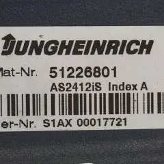 Jungheinrich 51226801 | Rij/hef/stuur regeling  drive/lift/steering controller AS2412 i S index A Sw 2,03 51256852 for ECE225XL year 2013