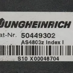 Jungheinrich 50449302 | Stuur regeling Controller AS4803 Z index I for ETV214 year 2013 sn. S10X00048704