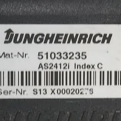 Jungheinrich 51033235 | Rij regeling Drive controller AS2412i index C Sw. 1,02 for ECE220 year 2011 sn. S13X00020275