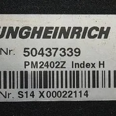 Jungheinrich 50437339 | Stuur regeling steering controller PM2402 Z Index H sw1,02 for EKS110Z190E sn S14X 00022114