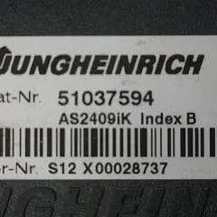 Jungheinrich 51037594 | Rij/hef regeling Drive/lift controller AS2409 i k index B sw. 1,02 51093699 sn. S12X00028737