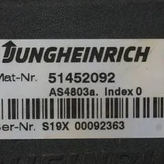 Jungheinrich 51452092 | Stuur regeling steering controller AS4803Z index O sn. S19X00092363 for ETM216 year 2016