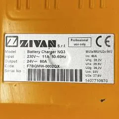 Zivan F7BQMW-0002QX | Used charger lead/acid 24V 60A 230V 11A sn. 1407710970