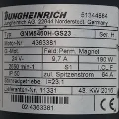 Jungheinrich 51344884 | Steering motor 24V type GNM5460H-GS23 sn 4363381