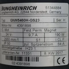 Jungheinrich 51344884 | Steering motor 24V type GNM5460H-GS23 sn 4391898