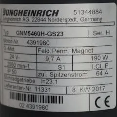 Jungheinrich 51344884 | Steering motor 24V type GNM5460H-GS23 sn 4391980