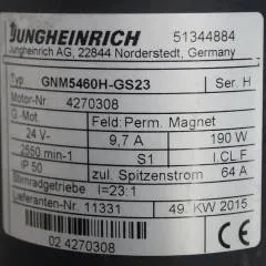 Jungheinrich 51344884 | Steering motor 24V type GNM5460H-GS23 sn 4270308