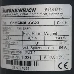 Jungheinrich 51344884 | Steering motor 24V type GNM5460H-GS23 sn 4391889