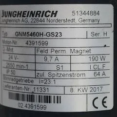 Jungheinrich 51344884 | Steering motor 24V type GNM5460H-GS23 sn 4391599