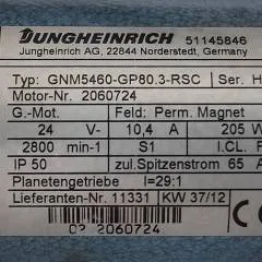 Jungheinrich 51145846 | Steering motor 24V type GNM5460-GP80.3 sn 2060724