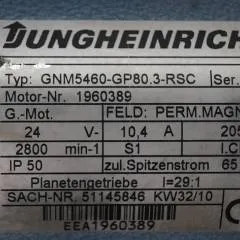 Jungheinrich 51145846 | Steering motor 24V type GNM5460-GP80.3 sn 1960398