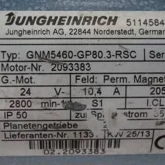 Jungheinrich 51145846 | Steering motor 24V type GNM5460-GP80.3 sn 2093383