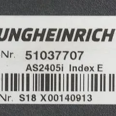 Jungheinrich 51037707 | Rij regeling driving controller AS2405i index E from EJE112i year 2017 sn. S18X00140913