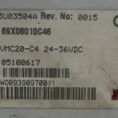 Jungheinrich 05100617 | Vehicle Master Controller VMC20 VMC20-C4 24-36VDC sn. WO009390970011