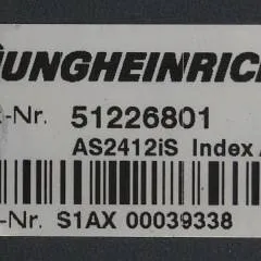 Jungheinrich 51226801 | Rij/hef/stuur regeling  drive/lift/steering controller AS2412 i S index A  51263516 Sw. 1,04 sn. S1AX00039338 for ERE225 year 2014