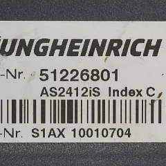 Jungheinrich 51226801 | Rij/hef/stuur regeling  drive/lift/steering controller AS2412 i S index A  51263516 Sw. 1,07 sn. S1AX10010704 for ERE225 year 2016