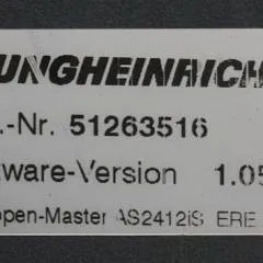 Jungheinrich 51226801 | Rij/hef/stuur regeling  drive/lift/steering controller AS2412 i S index B Sw. 1,05 51263516 sn. S1AX00067655 from ERE225 year 2015