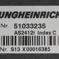 Jungheinrich 51033235 | Rij regeling Drive controller AS2412i index C Sw. 2,02 51067231 from ERE225 year 2011 sn. S13X00016385