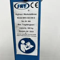 JHT unknown | Mobile workshop crane model MKS500DW-S capacity 500 kg sn. 880 year 08/2022