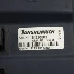 Jungheinrich 51226801 | Rij/hef/stuur regeling  drive/lift/steering controller AS2412 i S index C Sw. 1,02 51462874 sn. S1AX00100382 from ERE225 year 2017