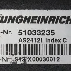 Jungheinrich 51033235 | Rij regeling Drive controller AS2412i index C from ESC214 year 2012 sn. S13X00030012