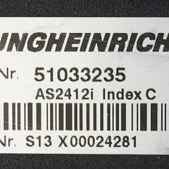 Jungheinrich 51033235 | Rij regeling Drive controller AS2412i index C Sw. 2,03 51067231 51092751 Sw. 1,06 from ERE225 year 2011 sn. S13X00024281