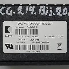 Curtis 14378038 | Rij regeling drive controller Curtis 1204-038 24-36V 275A sn. 13119B-1555 from ECG214 year 2015
