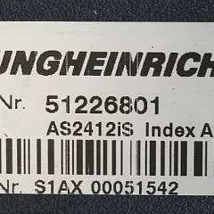 Jungheinrich 51226801 | Rij/hef/stuur regeling  drive/lift/steering controller AS2412 i S index A  Sw 2,05 51256852 sn. S1AX00051542 from ECG214 year 2013