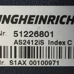 Jungheinrich 51226801 | Rij/hef/stuur regeling  drive/lift/steering controller AS2412 i S index C Sw 1,09 sn. S1AX00100971 from ERE 225 year 2017