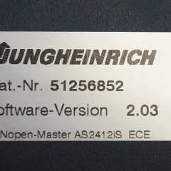 Jungheinrich 51226801 | Rij/hef/stuur regeling  drive/lift/steering controller AS2412 i S index A sn. S1AX00030760 from ECE225 year 2013