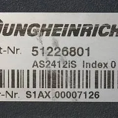 Jungheinrich 51226801 | Rij/hef/stuur regeling  drive/lift/steering controller AS2412 i S index O  sn. S1AX00007126 from EZS130 year 2012