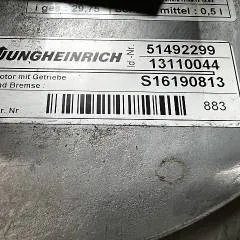 Jungheinrich 51116804 | Complete drive unit including 51066788 Brake 51492299 Motor 51116804 Transmission Tiller+Head from EMC-B10 Year 2016