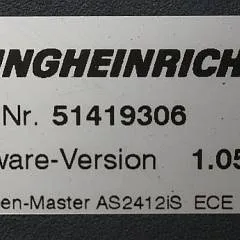 Jungheinrich 51226801 | Rij/hef/stuur regeling  drive/lift/steering controller AS2412 i S index B Sw 1,05 51419306 sn. S1AX00082505 from ECE 225 year 2016