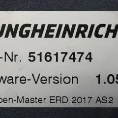 Jungheinrich 51226801 | Rij/hef/stuur regeling  drive/lift/steering controller AS2412 i S index C  Sw 1,05 51617474 sn. S1AX10017468 from ERD220 with folding platform year 2019