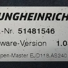 Jungheinrich 51206665 | Rij/hef regeling Drive/lift controller AS2409 i S Index B Sw. 1,03 51481546 from EJD118i year 2019 sn. S1GX00073292